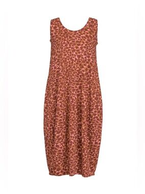 Alembika Lagenlook Confetti Cocoon Dress Orange Plus Size 8 (20-22)